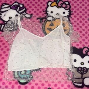 Forever 21 White Pearl Shirt